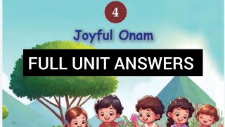 CLASS 1 KERALA BOARD mathematics unit-4 joyful ONAM FULL answers 2024/25