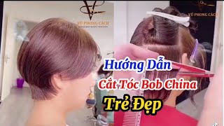 Hướng Dẫn Cắt Tóc Bob China,Đăng Ký Kênh( Học Nghề Tóc )Để Xem Nhiều Video Hơn #HocNgheToc