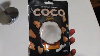 Unboxing/Распаковка: Coco deli, чипсы из кокоса с пармезаном