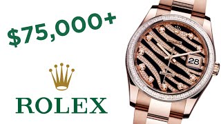 A FACTORY ICED ROLEX: Rolex Datejust "Pink Zebra" 116285BBR