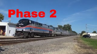 AMTK 130 Leads the California Zephyr West at Earlville