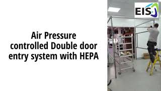 Air Lock doors, Double door entry to clean room, high speed roller doors, HEPA filtration