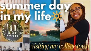 summer day in my life | road trip to my college town + hanging w/ friends | not bummer summer 001 🫧