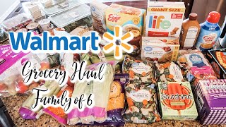 WALMART GROCERY HAUL I FAMILY OF 6 I DINNER IDEAS I Samantha Greenwalt