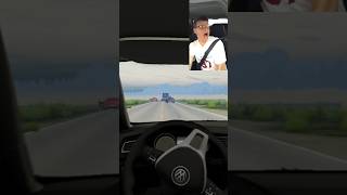 Man singing in car crash in BeamNG! #cars #crash #beamngdrive