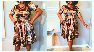 full circle dress cutting and sewing