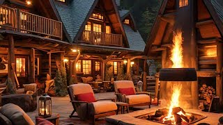 AMBIENCE WARM CABIN/FALL COZY  FIREPLACE  PART 2