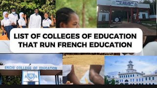 Check out the Colleges of Education that run French Programmes before applying..#lortywashere