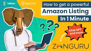 🤖 ZonGuru + ChatGPT! 🤯 Get Powerful Amazon Listings in 1 Minute!