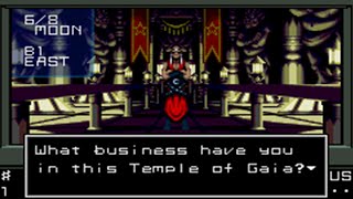 If you heal at the Gaia In SMT1, it Changes your Alignment