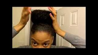 Natural Hair: High Bun Tutorial