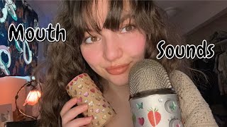 ASMR | Wet and Dry Mouth Sounds (Fast & Aggressive) Spoolie, Tingle Tube, Kisses, Pen Noms, More!