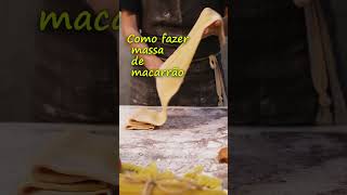 Como fazer massa de macarrão /super fácil#shorts