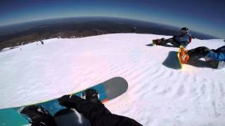 Shredding some snow at Turoa 2015