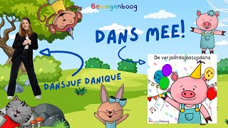 De verjaardagsstopdans | Dans mee met dansjuf Danique | Bewegenboog