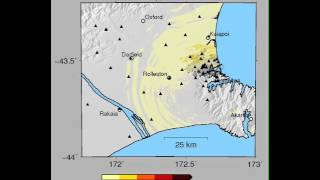 22 February 2011 Christchurch NZ Earthquake (Mw6.2) - Absolute color scale