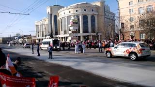 Олимпийский огонь в Астрахани 26.01.2014