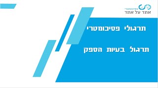 תרגול הספק 26.5.2020