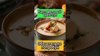 Вкуснейший картофельный крем-суп Съели сразу #рецепты #recipes #food #shorts #кремсуп #суп