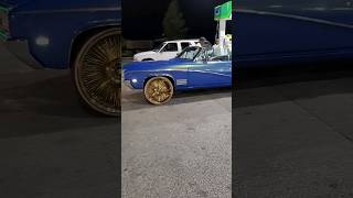 convertible skylark on all gold spokes with the buick xl cap #fyp #youtubeshorts #viral #reels #car