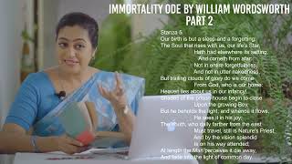 Immortality Ode - Poem by William Wordsworth | Explanation | Part 2