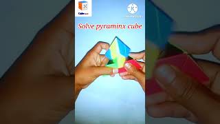 Solve pyraminx cube|| How to solve pyraminx cube || Solve cube #short