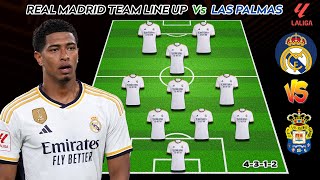 REAL MADRID VS LAS PALMAS | REAL MADRID POTENTIAL STARTING LINEUP LA LIGA 2023/24 MATCHDAY 7