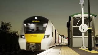 700 111 passing Battersea Park, TSW4