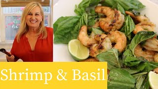 Shrimp & Basil Stir Fry: My most popular recipe!