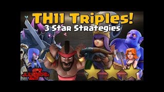 Queen walk + lavaloon + miners + Bowlers witches TH11 Tripples by Team PK