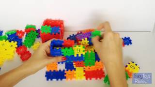 Building blocks for kids - stairs slide for a ball