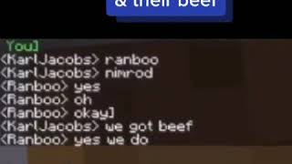 KarlJacob,Ranboo and their beef on Dream SMP