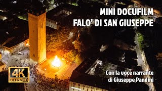 Falò di San Giuseppe Castelleone (CR) - Mini Docufilm - Con la voce narrante di Giuseppe Pandini