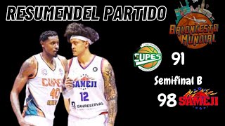 Resumen del partido No3 : -SAMEJI 98 - CUPES 91 #tbss2023  #semifinal