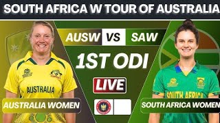 live match today||Australia women vs South Africa women first ODI match live match 2024