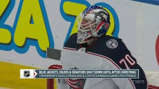 TSN: Blue Jackets Among the Latest NHL Teams to Shut Down Through Holiday Break (Dec. 20, 2021)