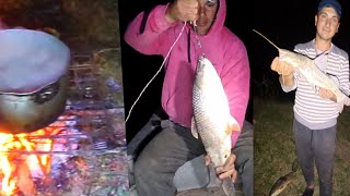 🎣PESCANDO CON TRAMPEROS - GRANDES CAPTURAS - COCINA Y CAMPAMENTO 🏕️