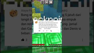 Cil gua dibuli Caca tiap hari | Q&A Minecraft parkour #minecraft #shorts #subscribewoy #qna #parkour