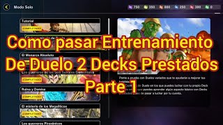 Master Duel : Gameplay como pasar Entrenamiento De Duelo 2 con Decks Prestados parte 1