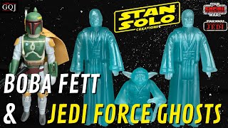 Stan Solo Star Wars 3 3/4" Custom Boba Fett & Jedi Force Ghost Figures