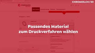 So einfach bestellen Sie Ihren 3D Druck bei uns  | 3D Druckservice | CHROMOS Industrial