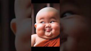 Cute monk # lovely baby # cute baby # smiling baby