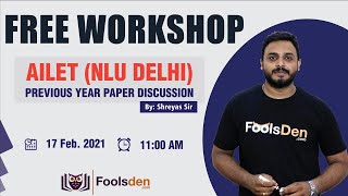 AILET (NLU DELHI) || Previous Year Paper Discussion || Shreyas Sir