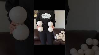 Cream Balloon Mini Garland #shortsvideo