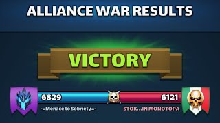 Empires and Puzzles Alliance War: Menace To Sobriety [m2s] vs STOK July 13, 2023 War Equalizer Savaş