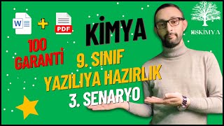 🔴💯Kimya 9. Sınıf 1. Dönem 2. Yazılıya Hazırlık - 3. Senaryo💯