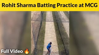 Rohit Sharma Batting Practice in MCG before INDvsPAK Match | Rohit Sharma Net Practice in Australia