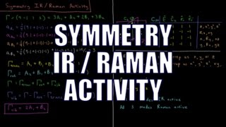 Quantum Chemistry 12.16 - Symmetry IR / Raman Activity