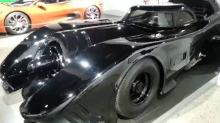 Actual Batman 1989 Tim Burton screen used Batmobile at the Petersen Auto Musem Los Angeles