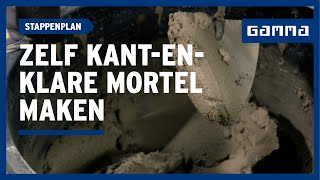 Kant-en-klare mortel maken? Bekijk de 4 stappen | GAMMA België